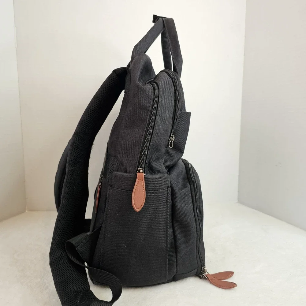 Matein Lunch Backpack with Insulated Cooler Compartment Black Laptop Bag USB